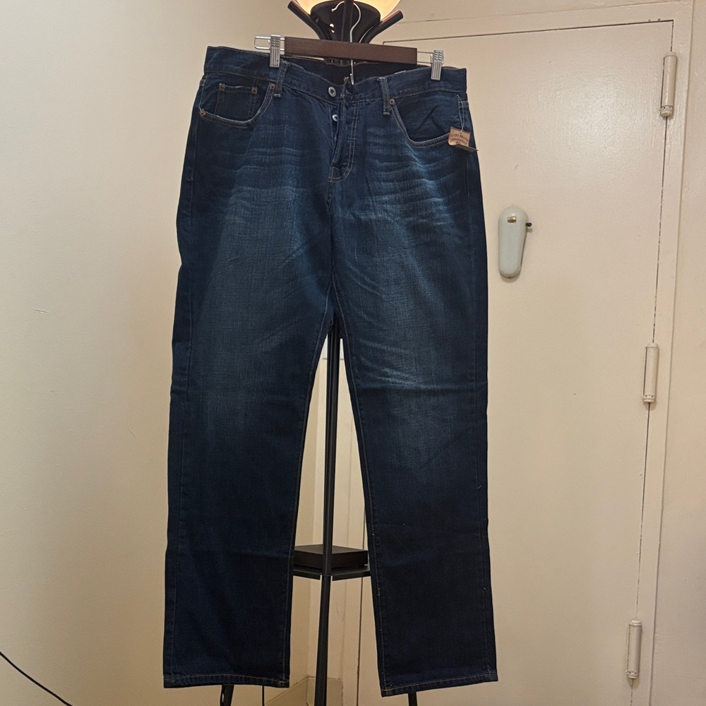 Lucky Brand Men's Dark Blue Relaxed Jeans Size 36